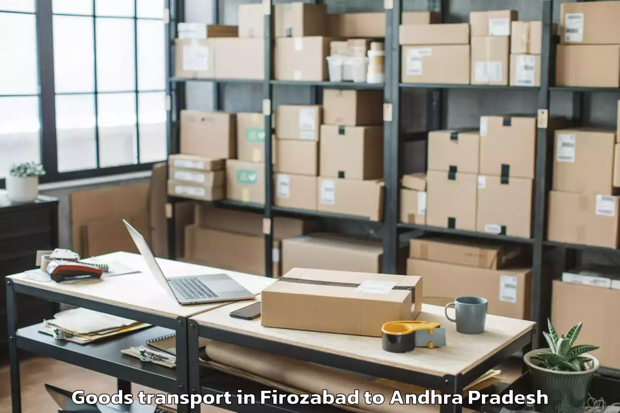 Book Your Firozabad to Anaparthy Goods Transport Today